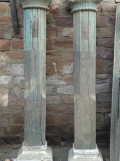 ANTIQUE WOODEN PILLAR (Column) 1 each for wholesale by Spura Home
