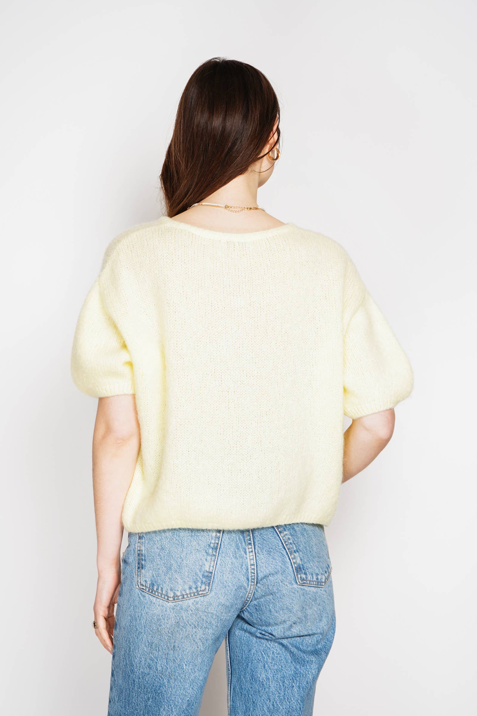 NOELINE - Wholesale Cardigan - Women's - Kid mohair and wool vest 752939