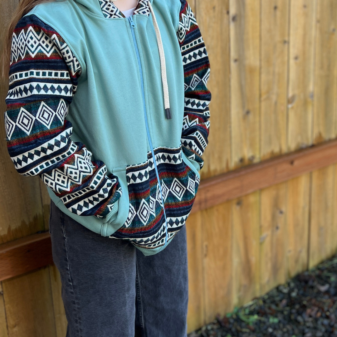 Los Andes Shop - Wholesale Hoodie - Unisex - Western full zip sweatshirt | sturdy hoodie | sustainable7