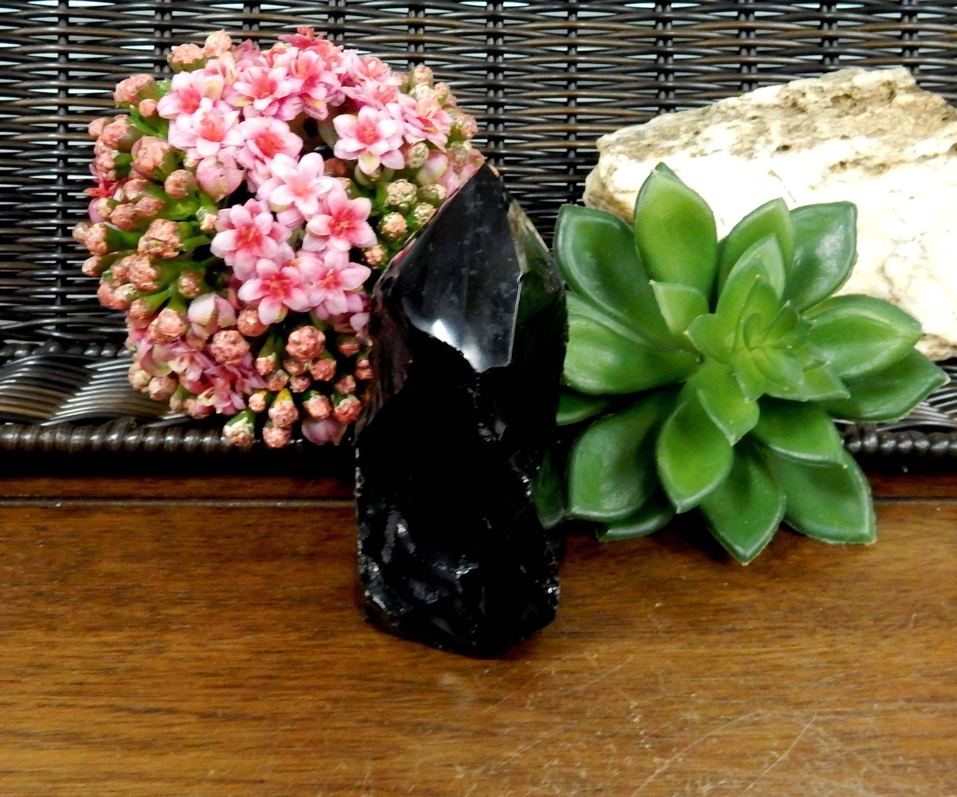 Rock Paradise - Wholesale Spiritual Stone/Crystal - Crystal Black Obsidian Semi Polished Points By Weight6