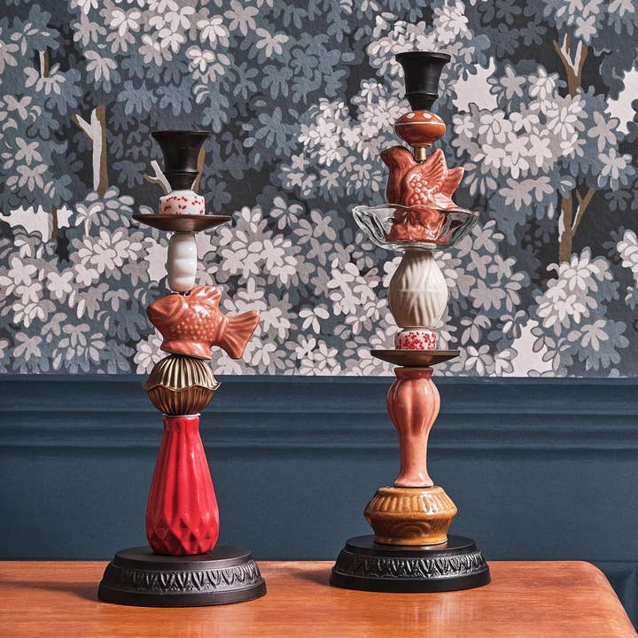 Miho Unexpected Things – wholesale Candle holder – Miho - Artisan-crafted candlestick - Coral Reef