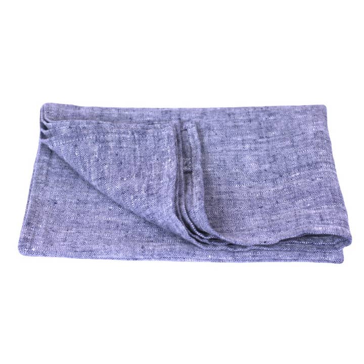 LinenCasa - Wholesale Hand towel - Linen Hand Towel – Stonewashed – Heather Blue