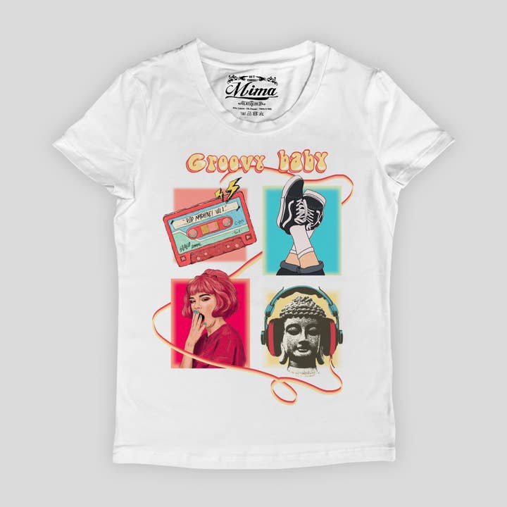 GROOVY BABY T-SHIRT voor wholesale door Sarprint srl