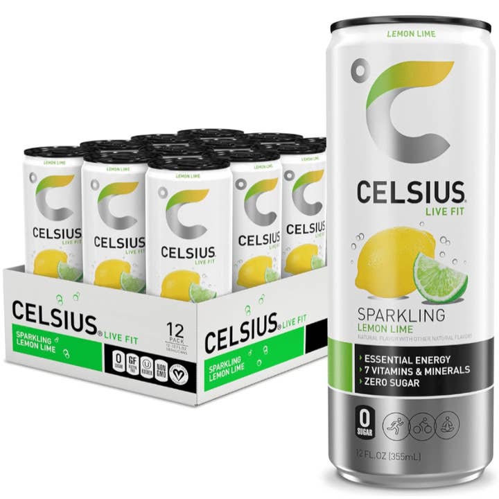Celsius Energy Drink - 12 Pk - 12 Oz - Lemon Lime for wholesale by L&F Universal Goods