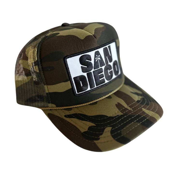 Local Beach - Wholesale Trucker Hat - Unisex - San Diego Palm Patch Trucker Hat9