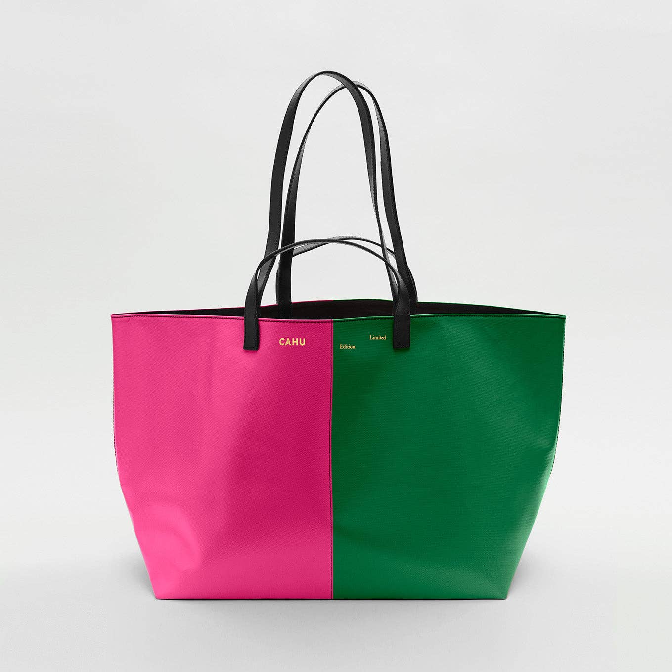 Cahu Paris - Wholesale Tote Bag - Women's - The Pink-Dark-Green Curler Practice0