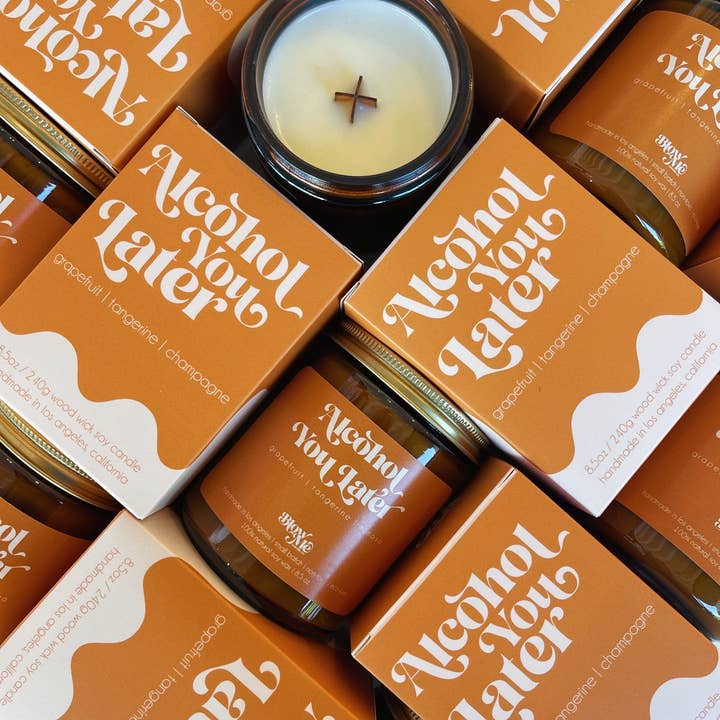 Blow Me Candle Co. - Wholesale Jar/Filled Candle - Alcohol You Later0