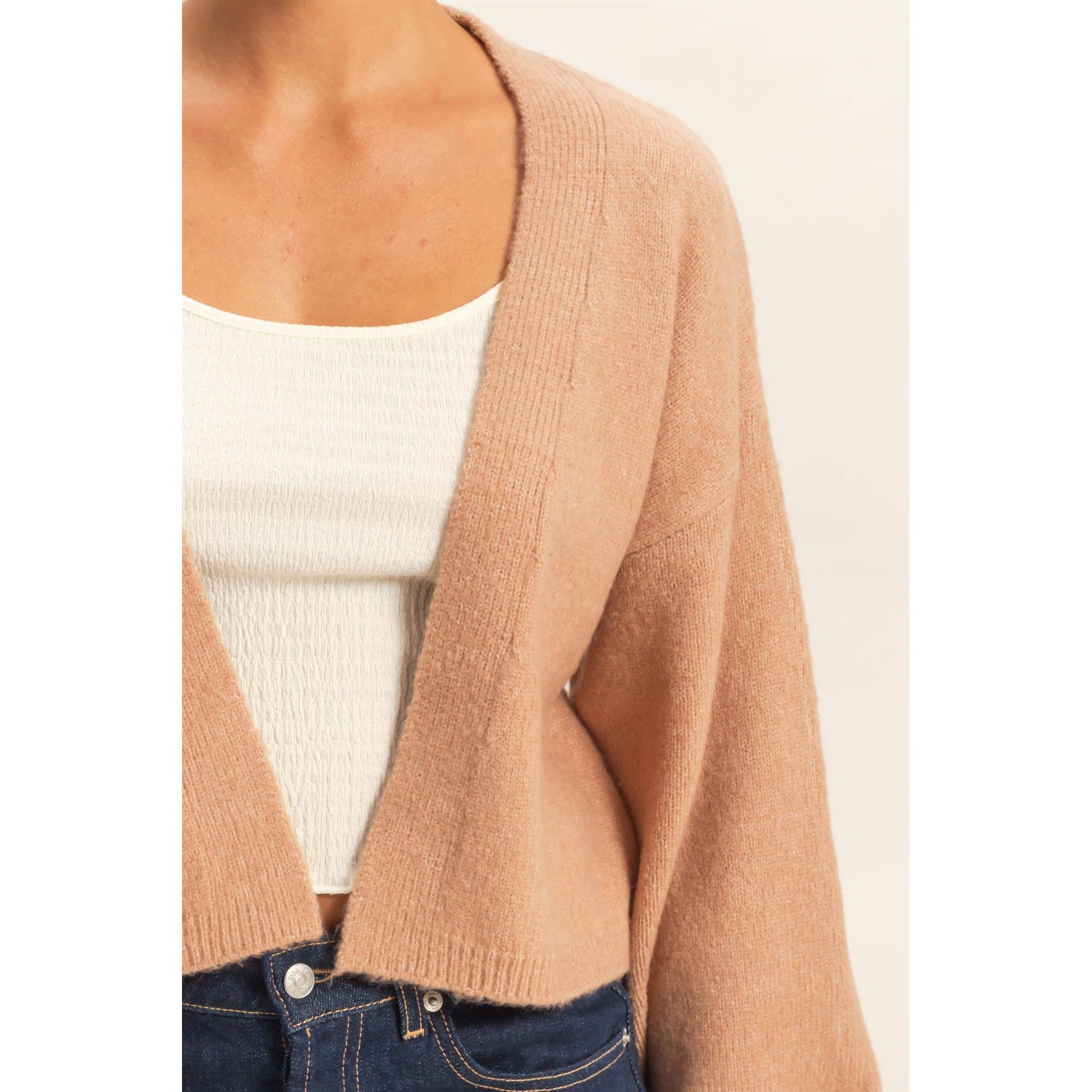Double Zero - Vendita all'ingrosso Cardigan - Donna - Maglione cardigan aperto sul davanti17