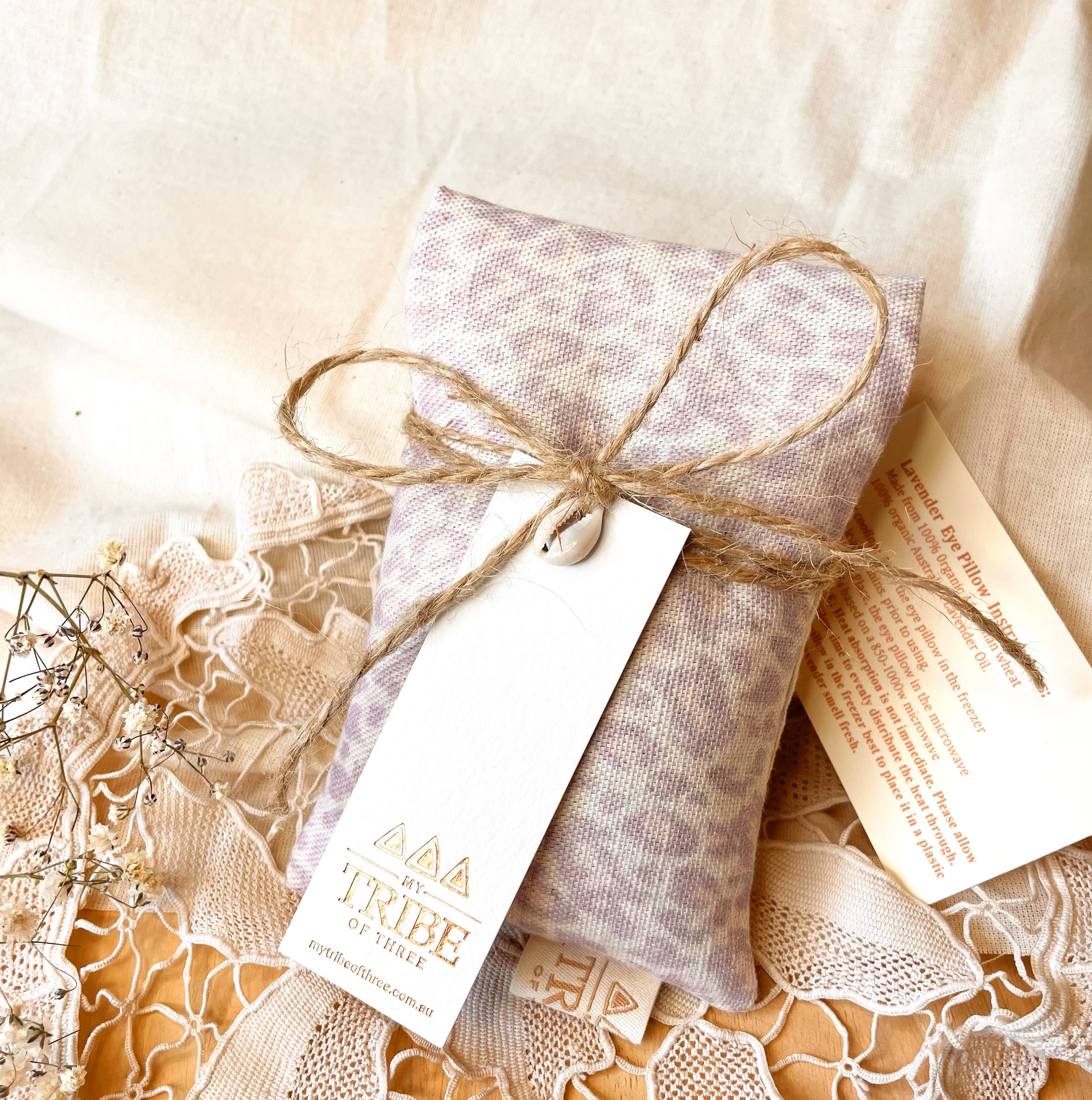 My Tribe of Three - Wholesale Spa/Therapy Pillow - Mindfulness Lavender relaxation eye pillows1