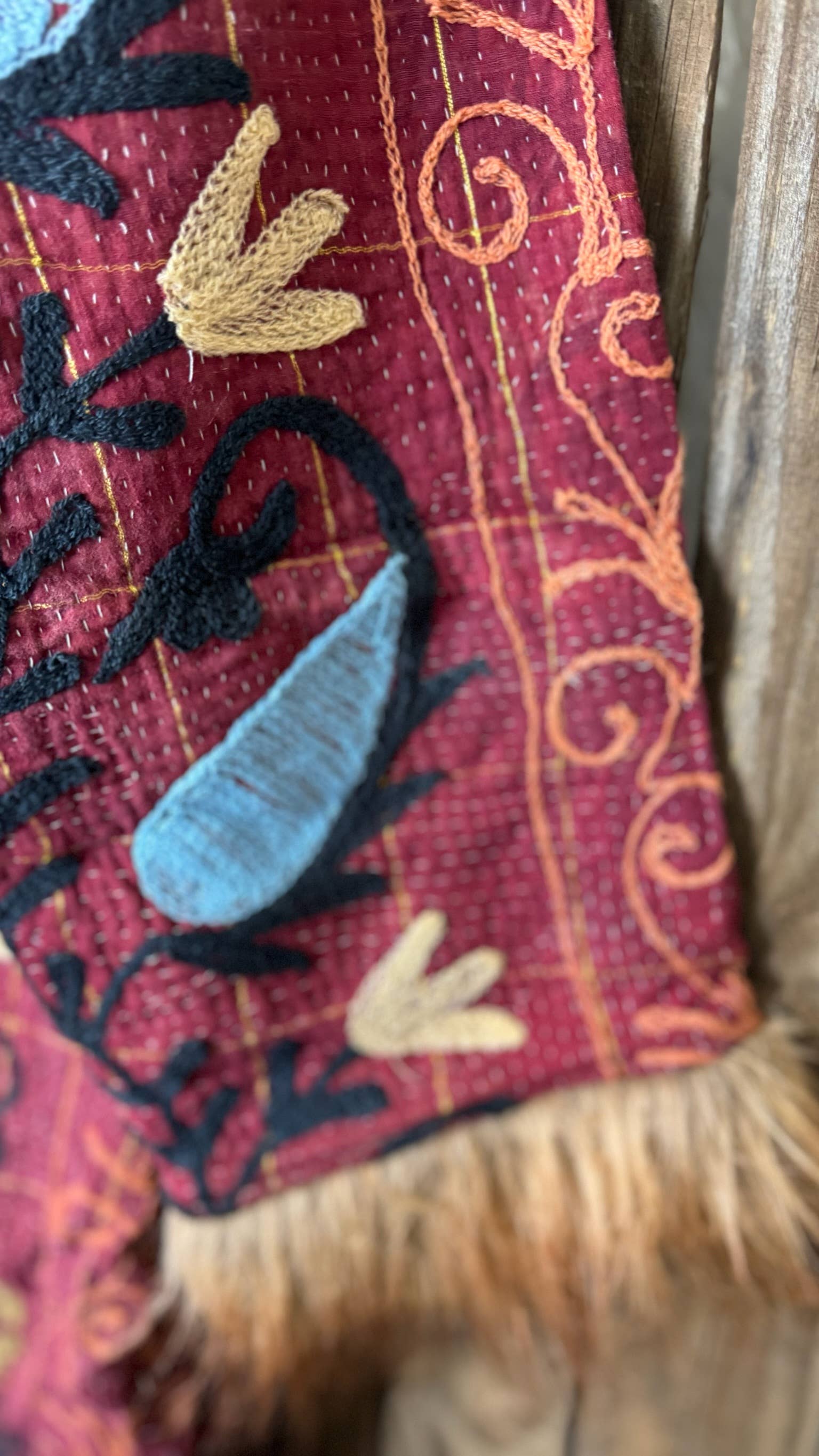 Wylder Trading Company - Wholesale Fur/Faux Fur Coat - Women's - Canyon Bloom Coat 027 (Long-Length) | Penny Lane Style Boho12