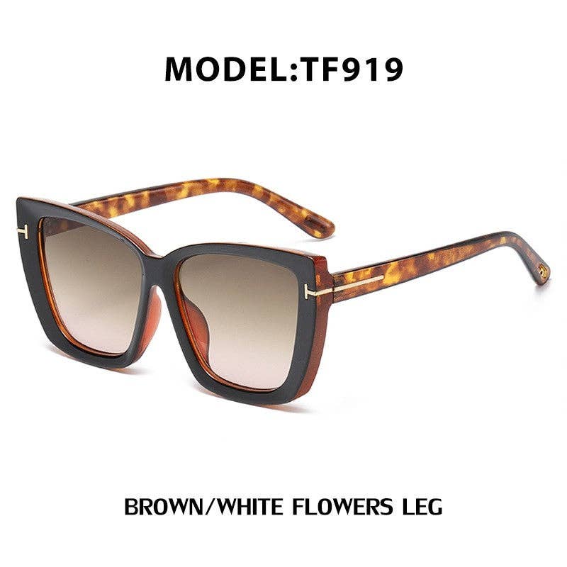 UZ Wholesale Store – Óculos de sol - Mulher por atacado – Óculos de sol Fashion Cat Eye Para Mulher Com Proteção UV3