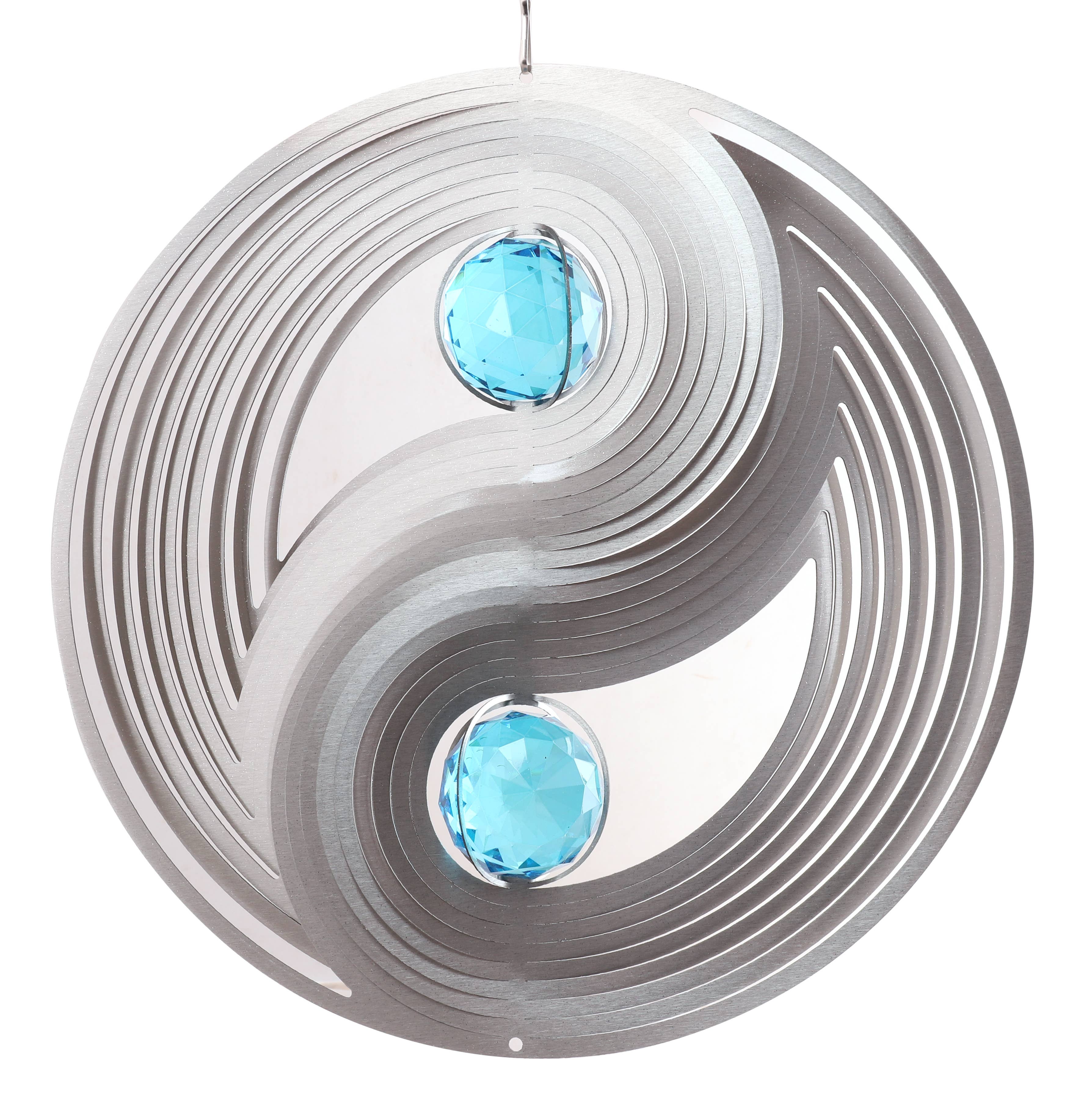 TWS Trading Limited – wholesale Wind spinner – 12'' Ying Yang Crystal Wind Spinner