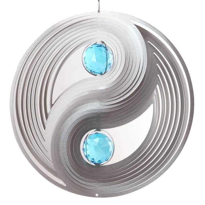 TWS Trading Limited – wholesale Wind spinner – 12'' Ying Yang Crystal Wind Spinner0
