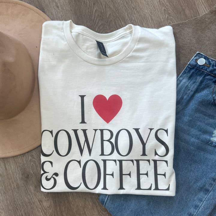 Maglietta Cowboys e Caffè per la vendita all'ingrosso da parte di The Blake and Gray Company