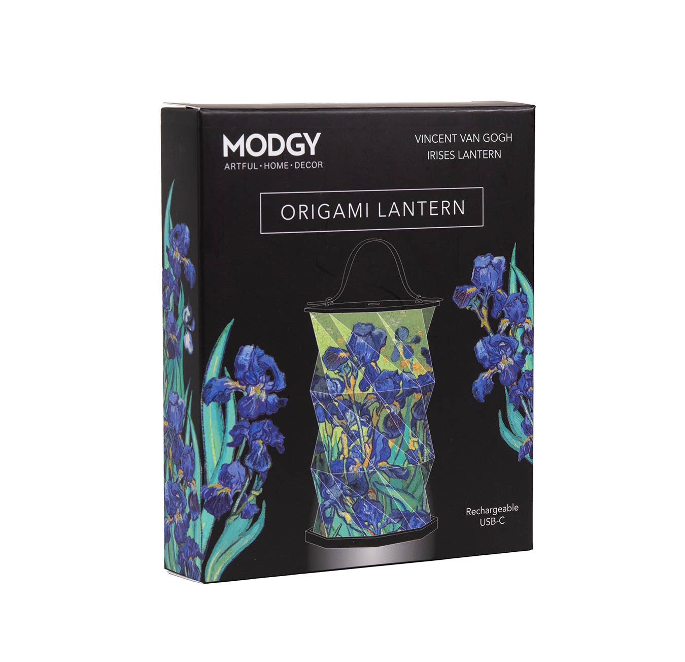 Modgy - Wholesale Lantern - Modgy Vincent Van Gogh Irises Origami Lantern 2