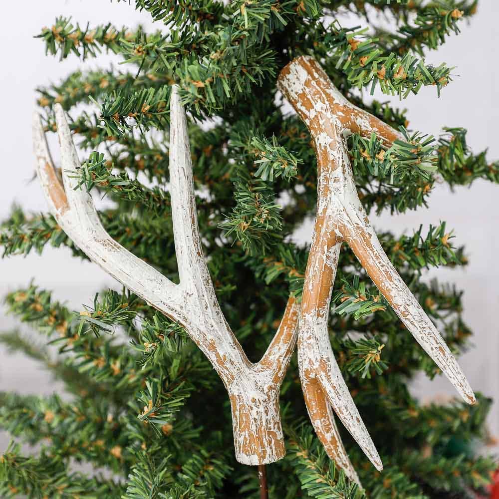 Factory Direct Craft - Wholesale Artificial Flowers - 13"  Faux Deer Antler Stems (Pack of 2)4