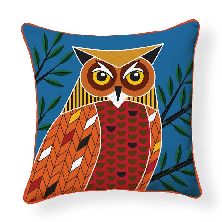 Funda de almohada Forest Owl para venta al por mayor de Naked Decor