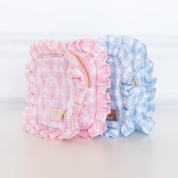 Hollis - Wholesale Pouch - Women's - Ruffled Nylon Tech Organizer5