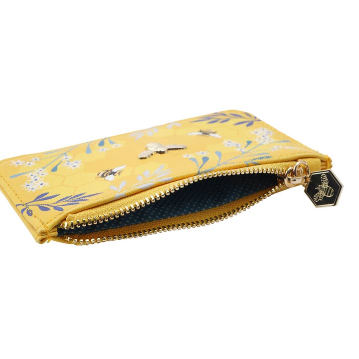 CGB Giftware - Wholesale Card Holder - Women's - The Beekeeper Yellow Bee Design Card Holder Purse3