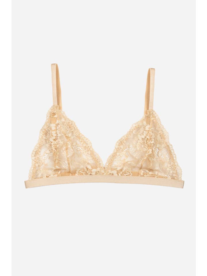 Noxlook Fashion and Lingerie - Wholesale Lingerie Set - Women's - Blush Velvet Lingerie Set Bra and G-String Set in Nude2