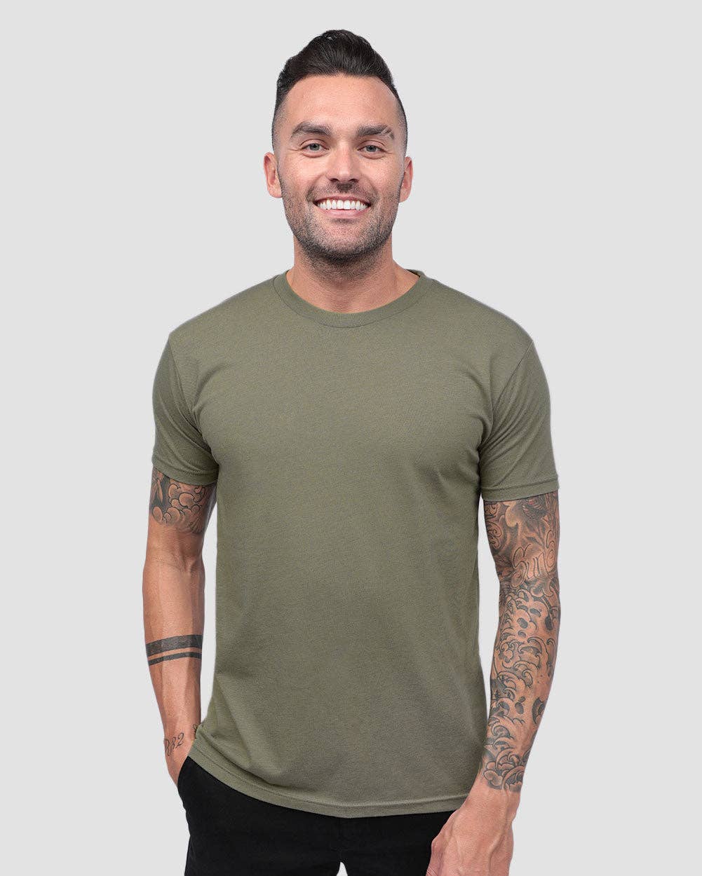 INTO THE AM - Wholesale T-Shirt - Men's - Men's Premium Fitted Plain Blank T-Shirt25