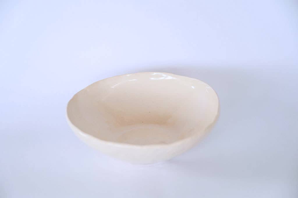 Semear – Großhandel Salatteller – Salatschüssel aus Keramik, Ecru Finger Dips1