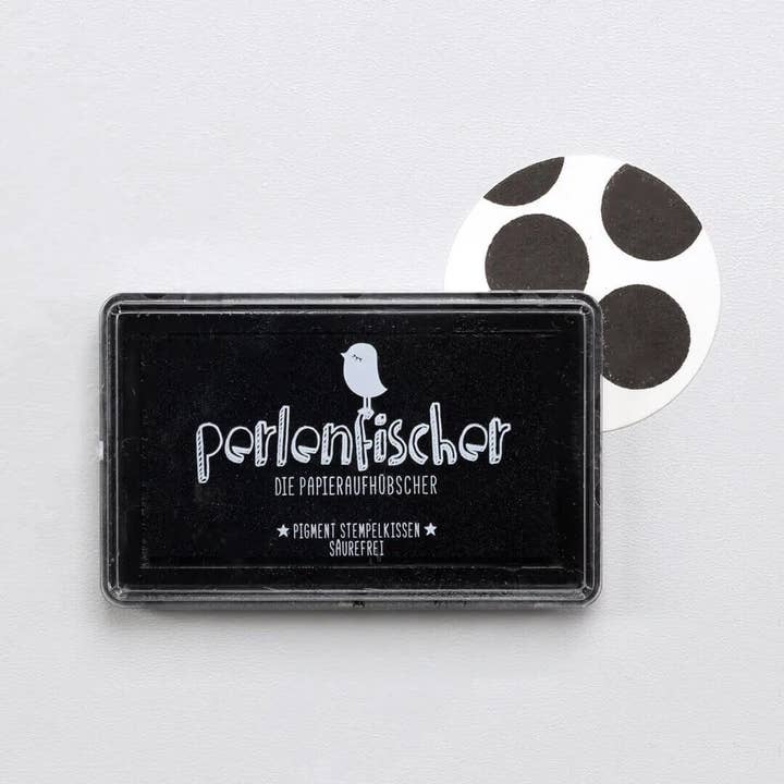 Perlenfischer - Wholesale Rubber/Decorative Stamp - 5x Ink Pads | Large Black
