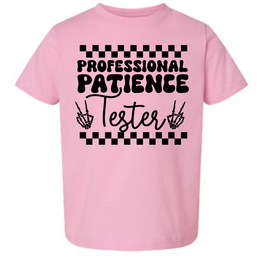 Tea Shirt Shoppe - Wholesale Screen Printed T-Shirt - Kids - Proffessional Patience Tester Youth & Toddler Tee1