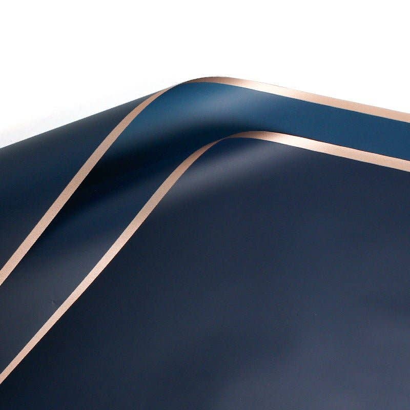 Elegant Design Supply – papel de embrulho por atacado – Papel de Presente Impermeável com Flores e Borda Dourada (20 Folhas por Pacote)18