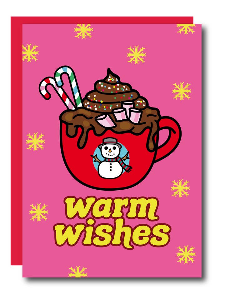 Warm Wishes Christmas Greeting Card for wholesale by Studio Soph (We Pay Your Import Fees - We Ship DDP)
