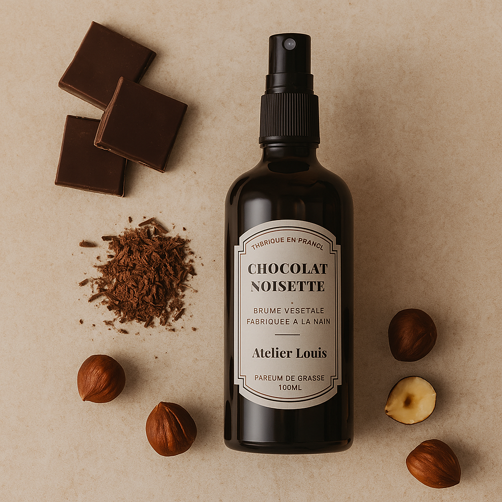 Atelier Louis - Venta al por mayor Espráis para interior y ropa de cama - Bruma vegetal de chocolate y avellana2