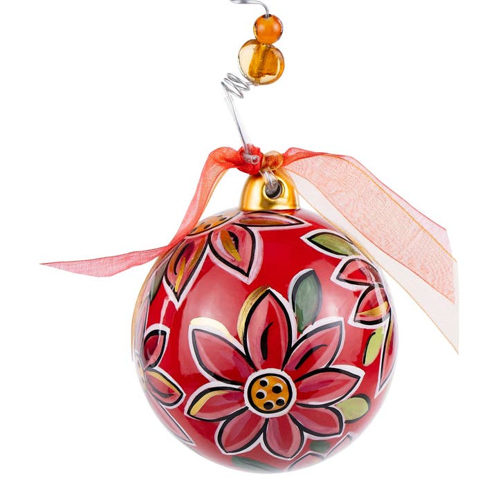 Glory Haus - Wholesale Ornament - Poinsettias Holiday Ornament