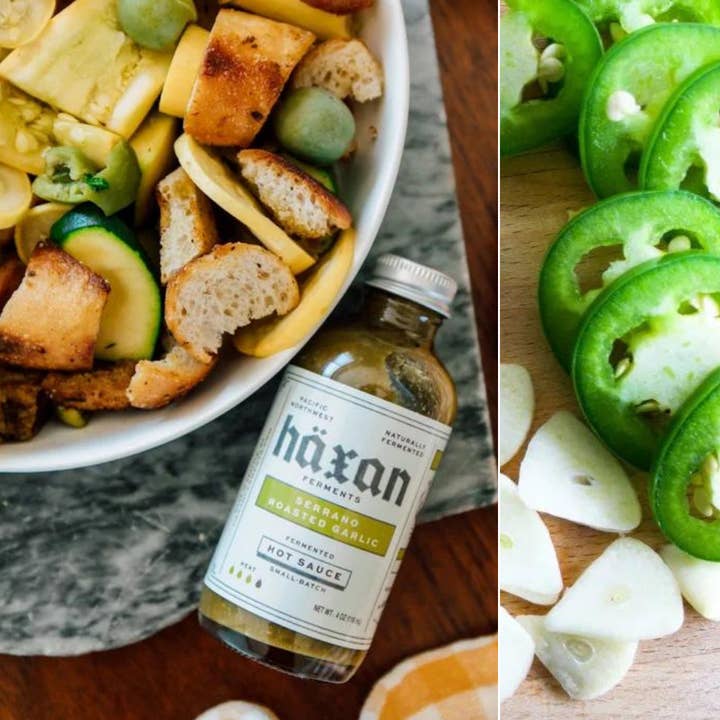 Haxan Ferments - Wholesale Hot Sauce - Serrano Roasted Garlic Artisanal Hot Sauce - Zesty & Smokey3