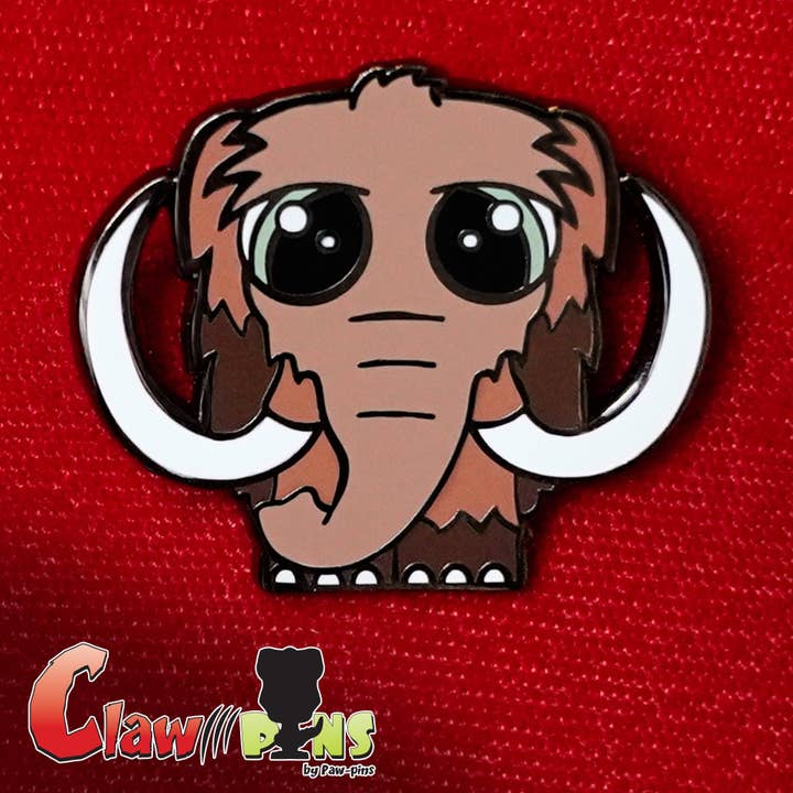 Paw-pins - Vente Épinglettes/boutons - Adorable épinglette en émail Mammouth - Avalanche The Mammoth