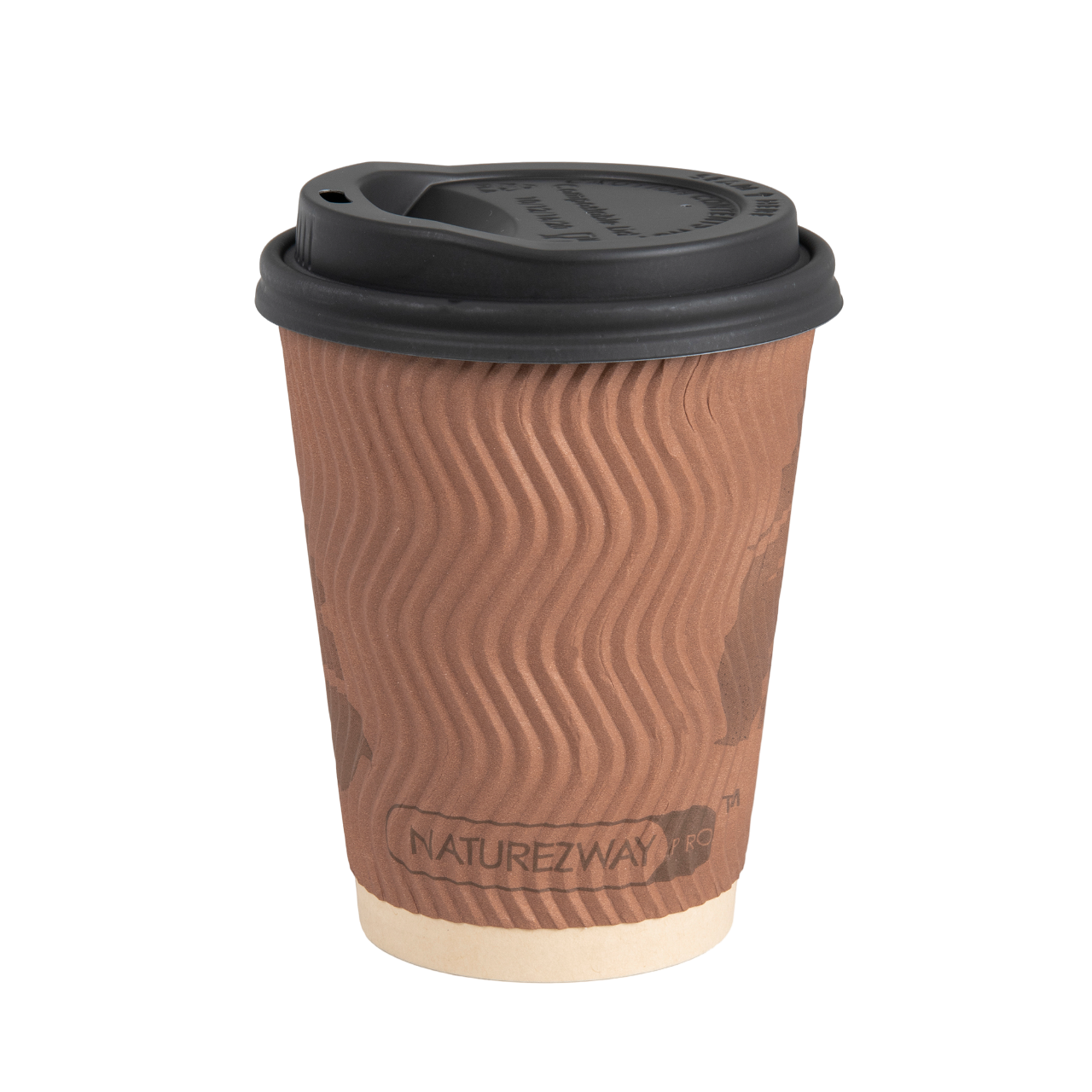 NatureZway - Wholesale Disposable Cup - Bamboo Double Wall Ripple Cups, No Sleeve Needed, 1000 count7