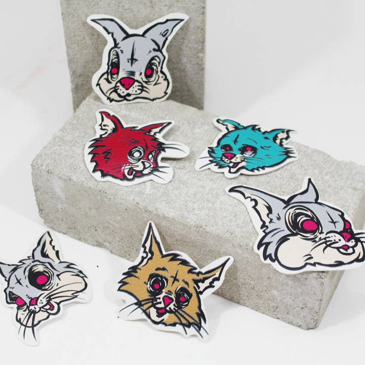 Godmachine - Wholesale Sticker - Leather Look Sticker Patch Assorted Designs7