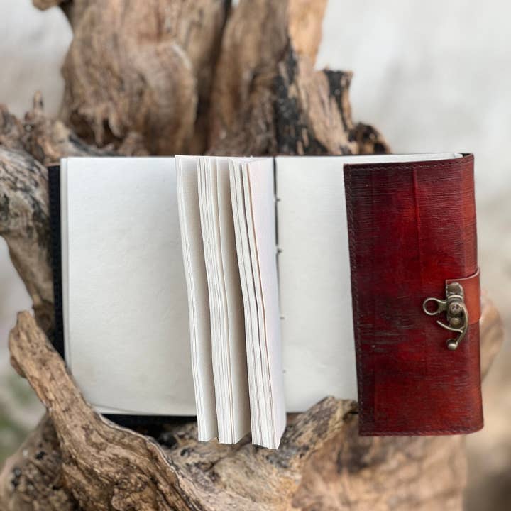 R K Handicrafts and Exporters - Wholesale Journal/Diary - Leather Journal Notebook Tree Embossed Life of Tree