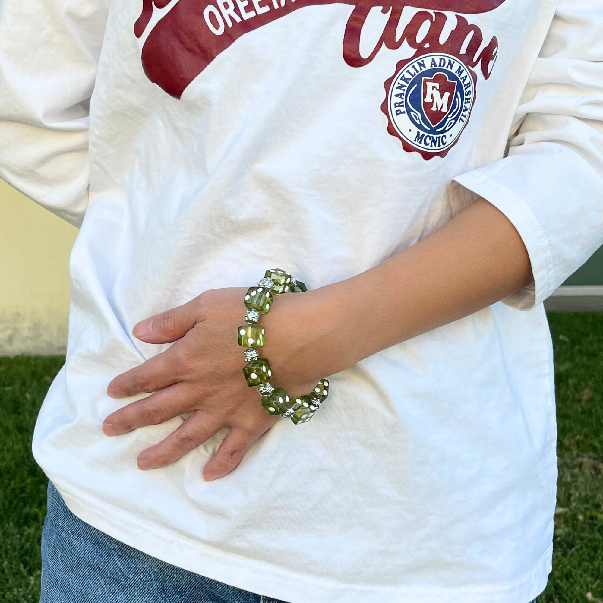 Fiona Accessories - Wholesale Beaded Bracelet - Dice Bunco Beaded Bracelet, Casino Game Night Gift Shop Idea15