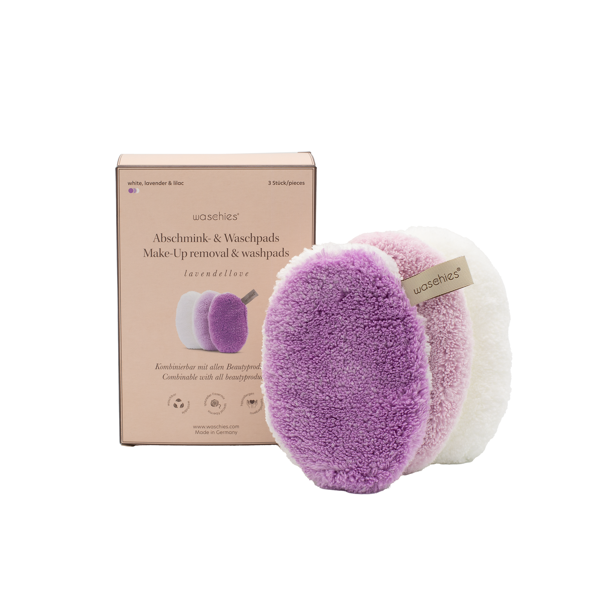 waschies - Venta al por mayor Desmaquillantes - Set de 3 almohadillas desmaquillantes y limpiadoras3