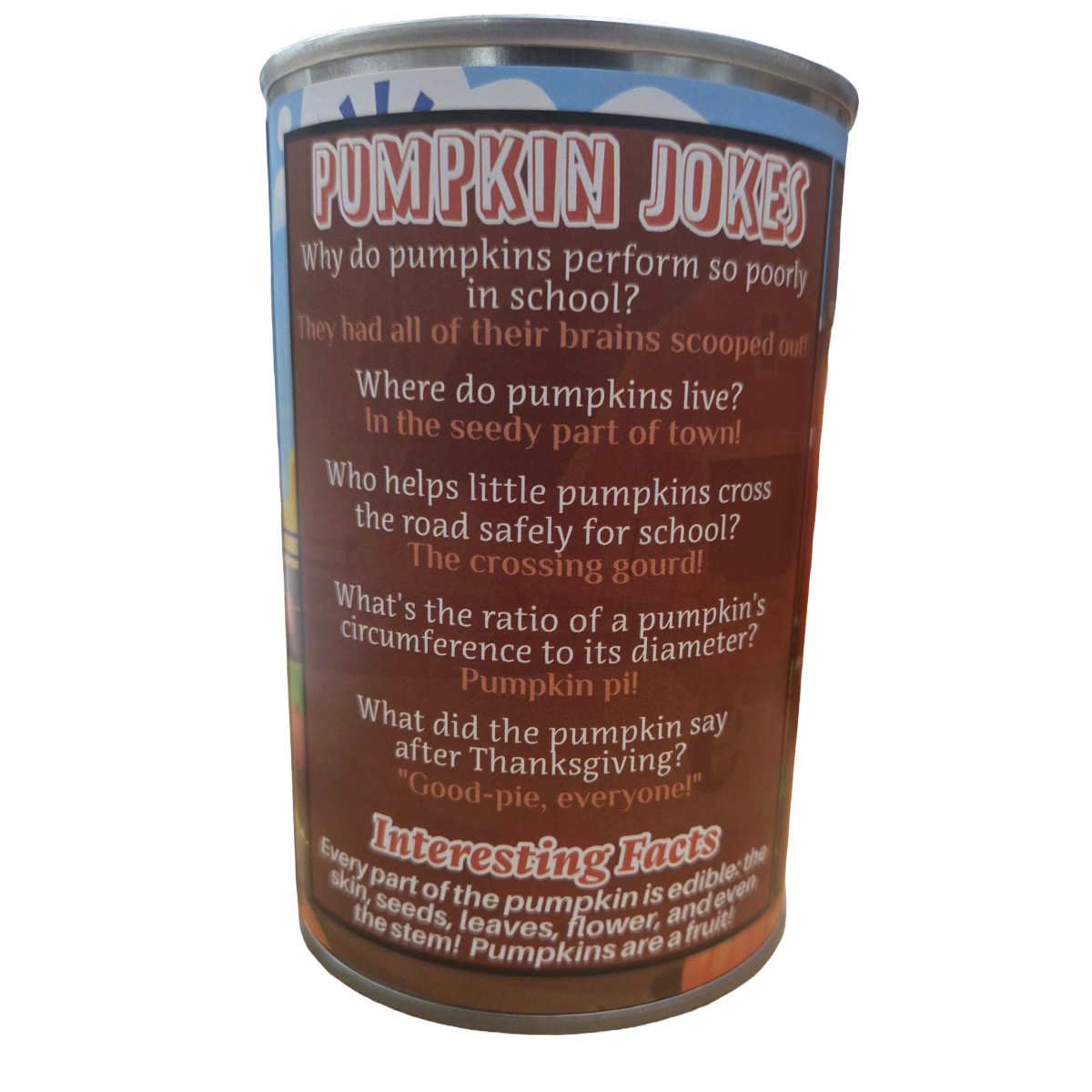 Canned Gifts - Wholesale Stuffed/Plush Toy - Kids & Baby - Canned Pumpkin - Fall Plush Gift in Can Jokes Pumpkin Patch2