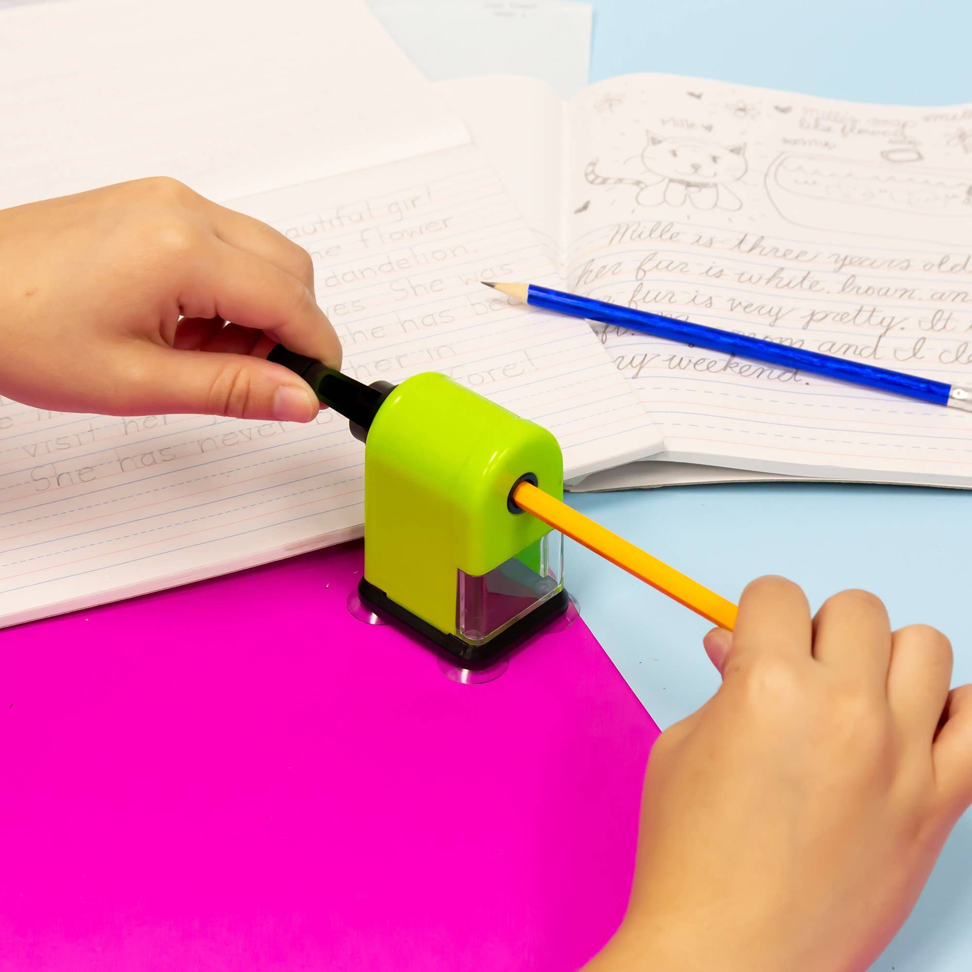 Luna Office Supply -  Everyday Essential - Wholesale Pencil Sharpener - Desktop Sharpener with Suction Cup Base1