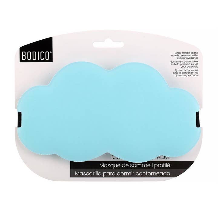 Bodico, Masque de sommeil avec oreiller profilé, sangle réglable, bleu pour la vente par Bodico