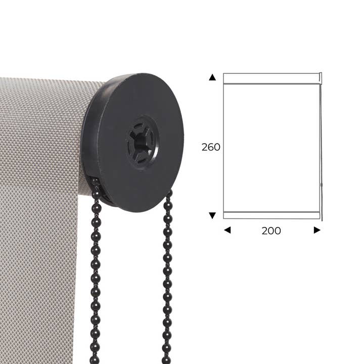 cortina enrollable 200cm perla para venta al por mayor de Rocada Spain