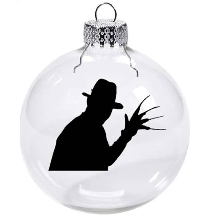 Ornamento natalizio infrangibile Freddy Krueger Nightmare per la vendita all'ingrosso da parte di Witchcrafted in MI
