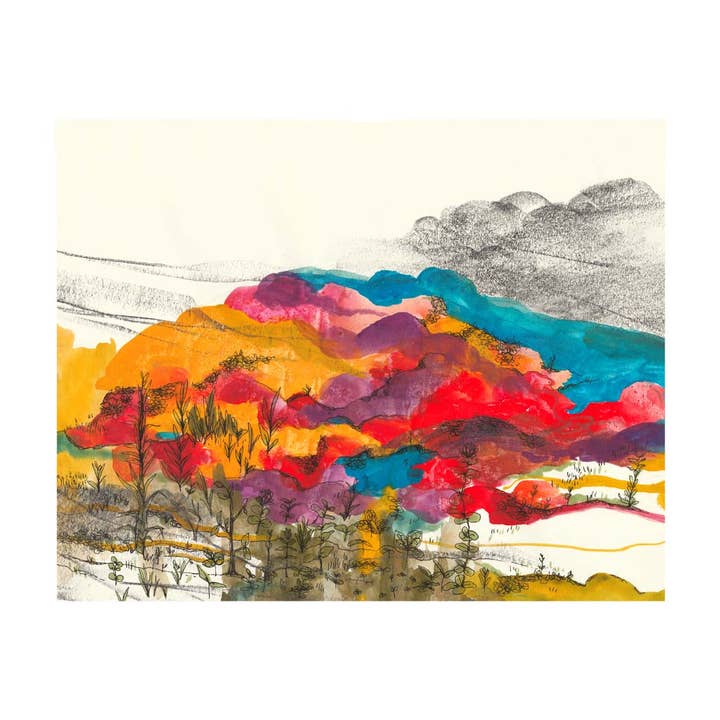 Print - "Candy Landscape" for wholesale by Rebekah Evans Art