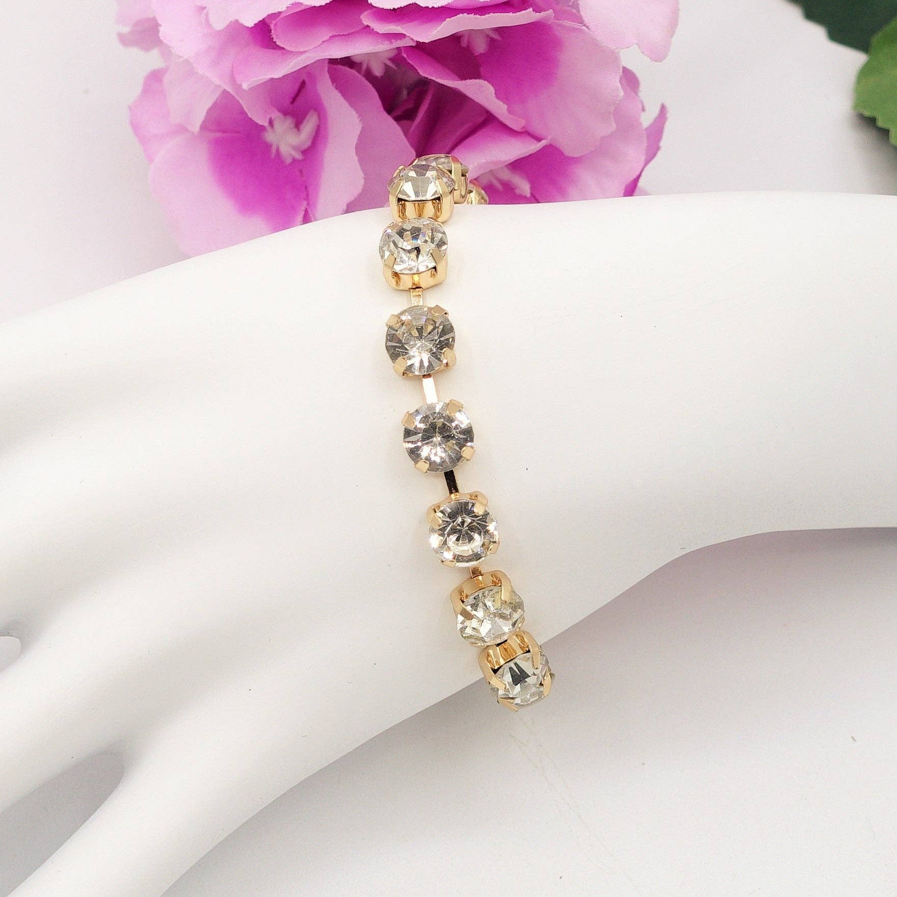 Daemon srls - Wholesale Tennis Bracelet - MICHELLE-BRACCIALE con pietre sfaccettate - LUCE COLLECTION2