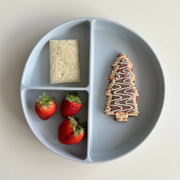 Ali+Oli - Wholesale Dinner Plate - Kids & Baby - Baby Plate with Suction and Divided Portions (Sky)6