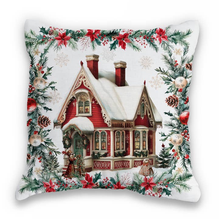 Cojín «Xmas Village», 100% Hecho en Italia para venta al por mayor de The Napking