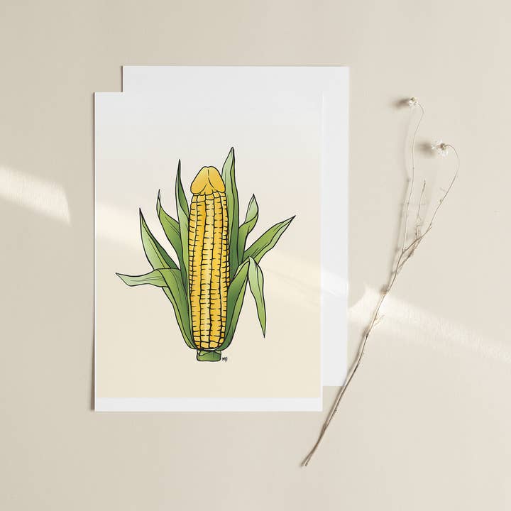 Meli TheLover - Wholesale Art Print - 8.5 x 11 Corn on the cob Penis Art Print1