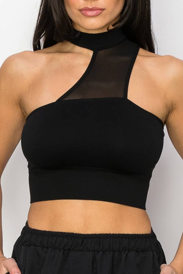 ANWND – Großhandel Strickoberteil – Damen – 51640 ÄRMELLOSES CROP-TOP MIT STEHKRAGEN15